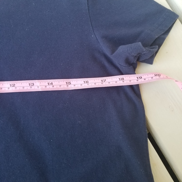 PM navy naughtical shirt with metal rings on neck - Picture 4 of 5